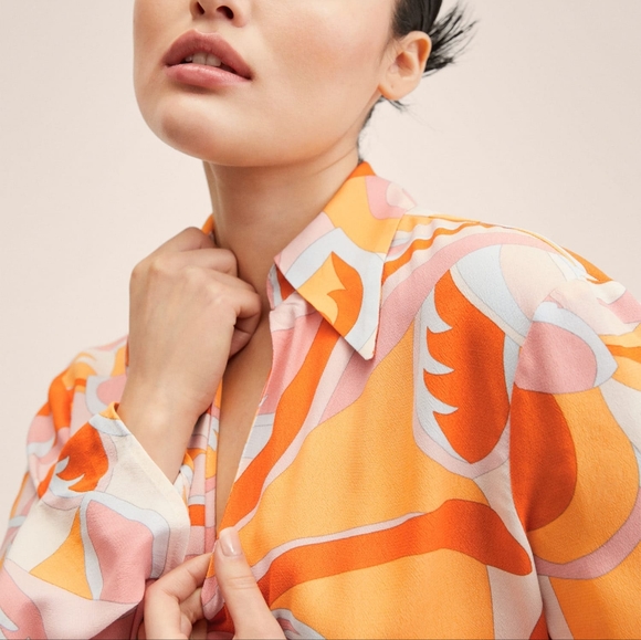 Mango Colorful Patterned Mini Dress - Picture 8 of 11